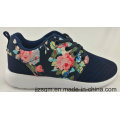 Chinês bonito flor padrão sapatos casuais para senhora